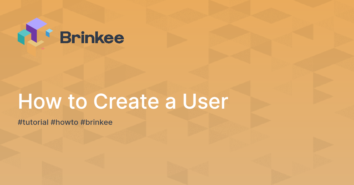 How to Create a User | Brinkee